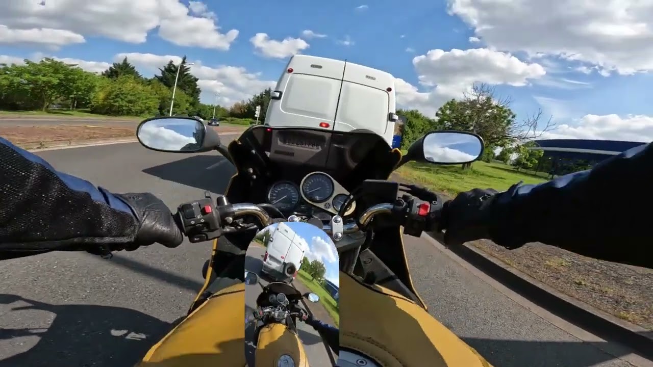 Moto parcours examen en conduite commentée