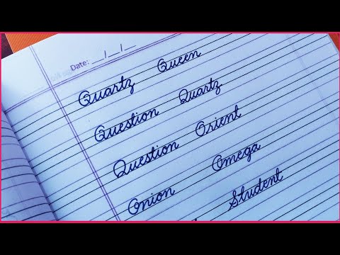 super clean cursive writing / improve english cursive  writing/ learn cursive / calligraphy