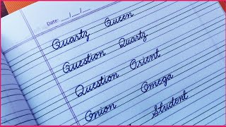 Super Clean Cursive Writing Improve English Cursive Writing Learn Cursive Calligraphy