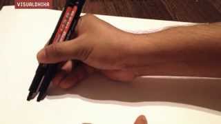 This is a common method employed by students to learn the forms of
calligraphic letters. it allows student understand how letterforms
intersect, t...