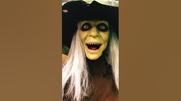Lethal Lilly Witch! Laugh! #homedepothalloween2023 #halloween #animatronic #scary #witch #jumpscare