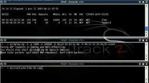 Aircrack-ptw in action 128bit in 137sec