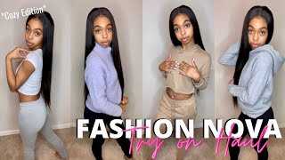 HUGE FASHION NOVA FALL TRY ON HAUL *Cozy Edition* | Vlogmas Day 2