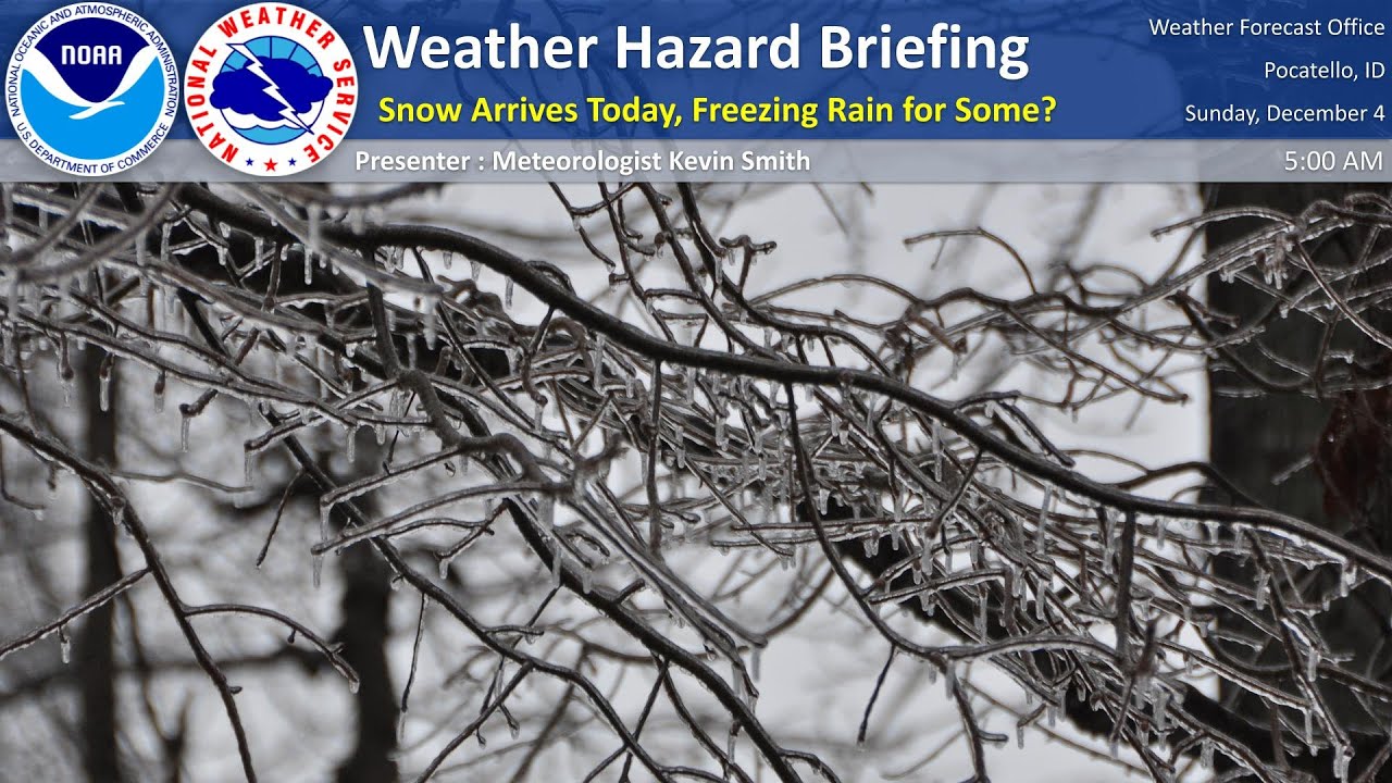 12/04/22 Hazard Briefing - Snow Arrives Today, Freezing Rain for Some ...