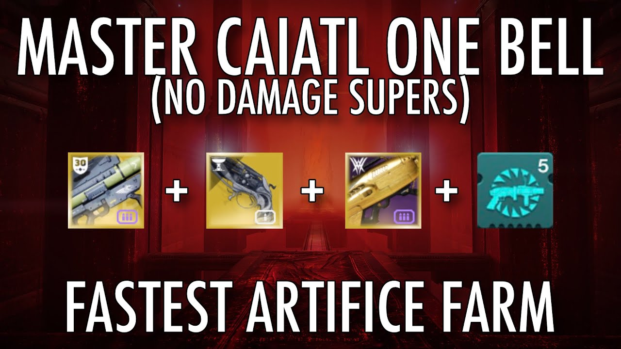FASTEST Master Caiatl 1 Bell Artifice Armor Farm - Do this before Lightfall