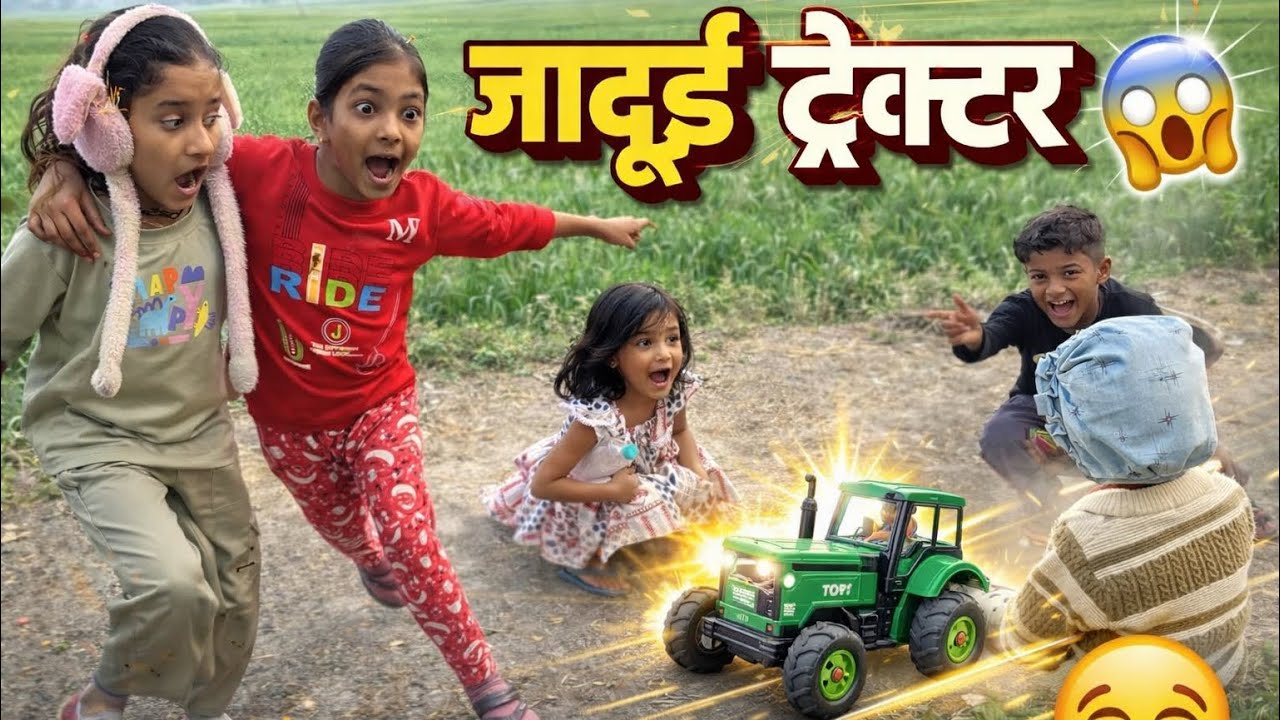 Magic Tractor PrankReaction 🤭Kids Video     Funny Reaction🫣Toy TsistVideo  FunnyI Super| Kids Comedy