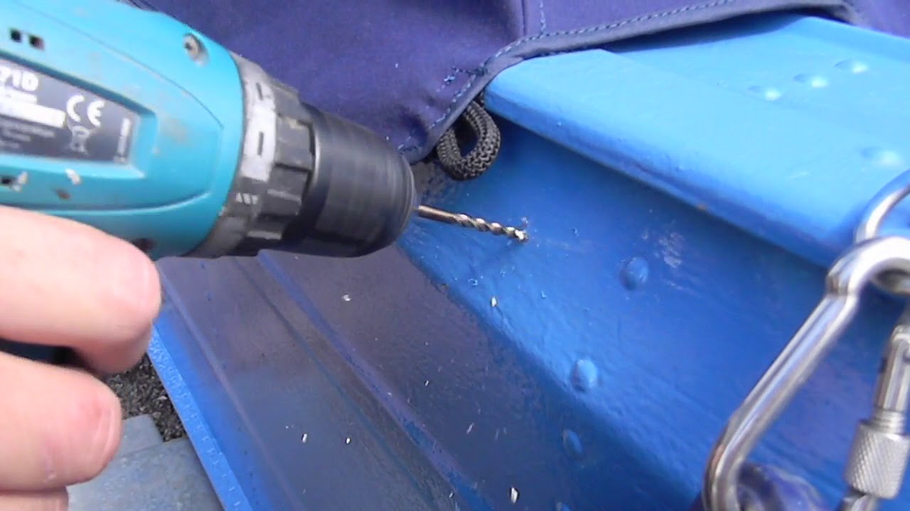 Установка кнехта для крепления ходового тента - YouTube