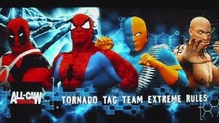 Spider-Man & Deadpool vs Deathstroke & Movie Deadpool - All CAW Wrestling (Season 5 Episode 2)