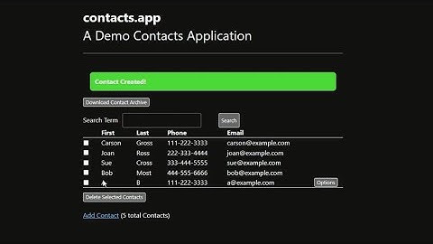 Blazor SSR port of the htmx contact app