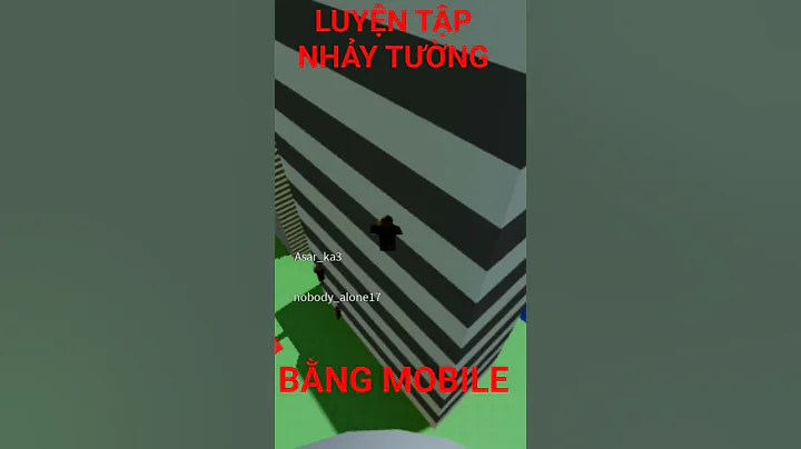Luyện tập nhảy tường bằng mobile #shorts #sang #roblox #luyentapnhaytuong
