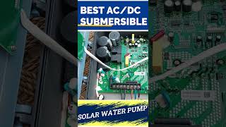 4 inch ACDC hybrid solar powered 2 hp deep well solar water pump #solarpump #submersiblepump #solar