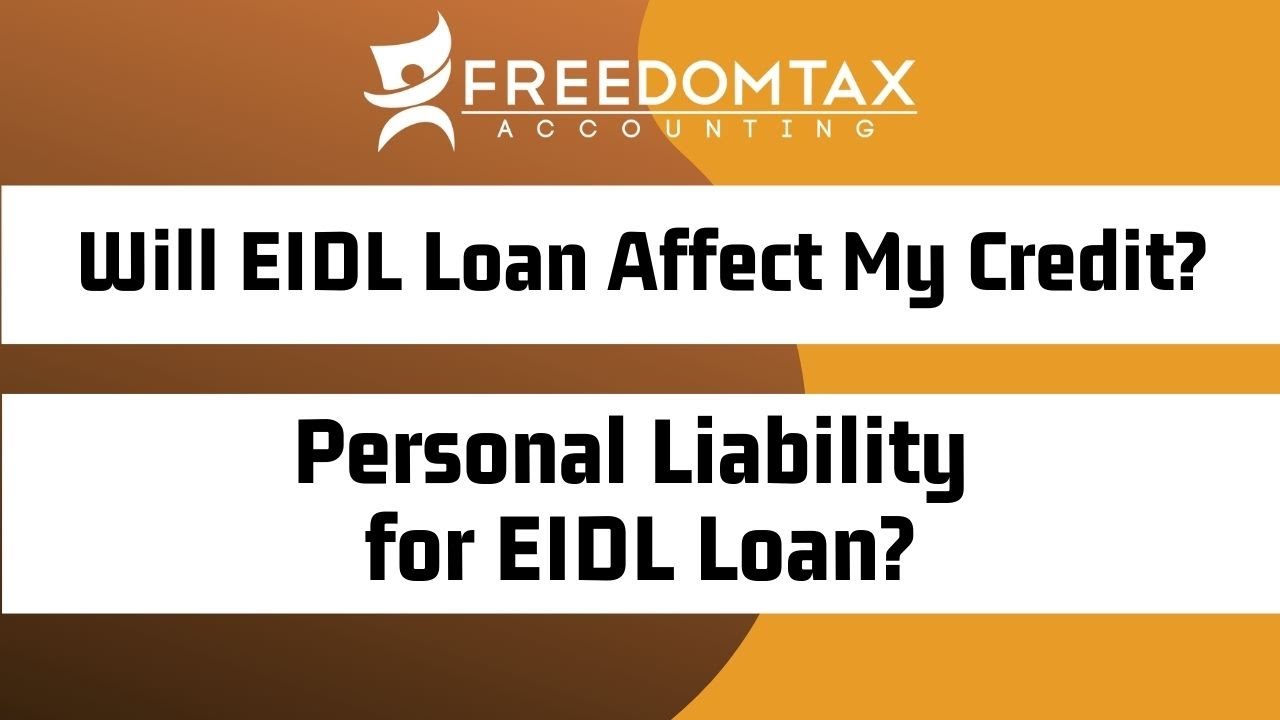 Are you personally liable for an EIDL loan?