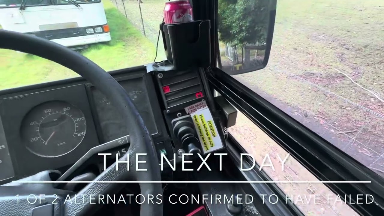 Double alternators for the win: 1993 Volvo B10M 1 of 2 alternators failed, Drove 50km home.
