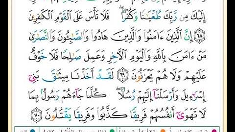 الصفحة رقم (  119  ) من ختمة تلاوة لمصحف التجويد بصوت القارئ محمد حبش.