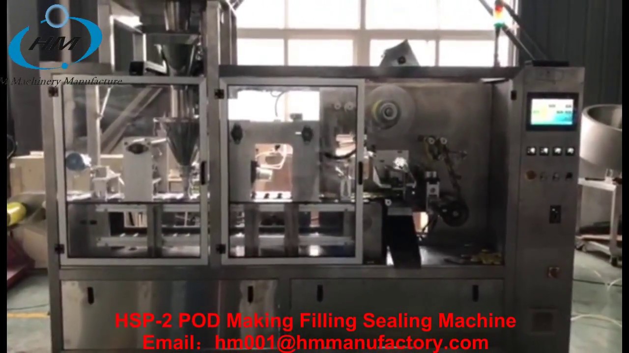 Aluminum or Paper Coffee Pod Making Filling Sealing Machine Hsp2 YouTube