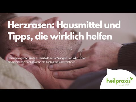 Video: Tachykardie mit Hausmitteln behandeln – wikiHow