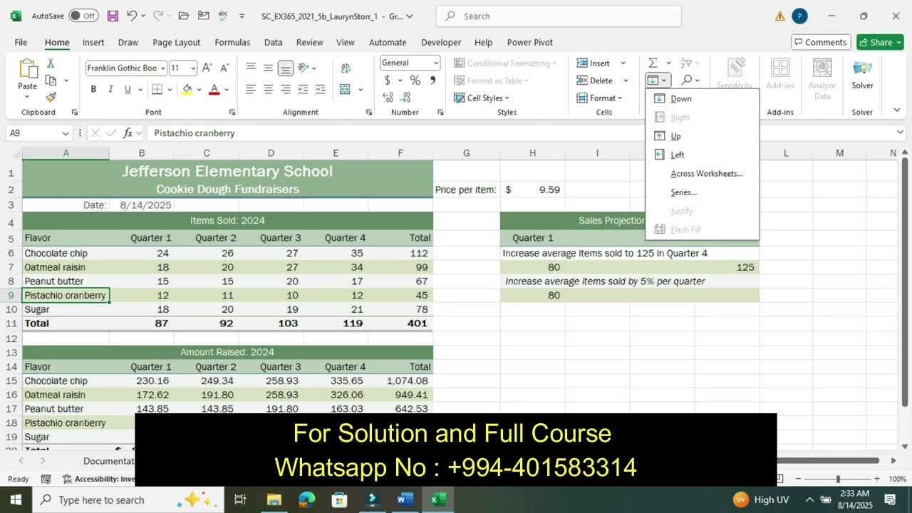 Min Jee Woo Artwork | Excel SAM Project 1b - Module 5 | New Perspectives 2021/365 | SC EX365 2021 5b