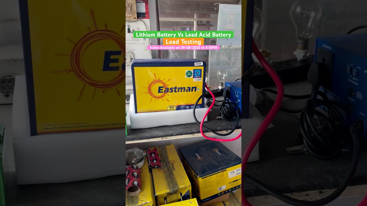 Lithium vs Lead Acid Battery Load Testing | lithium vs lead acid battery | 