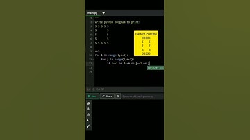 pattern Printing in python | Pyramid Number Pattern #viralshort #viral