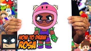 how to draw brawl stars rosa step by step tutorial