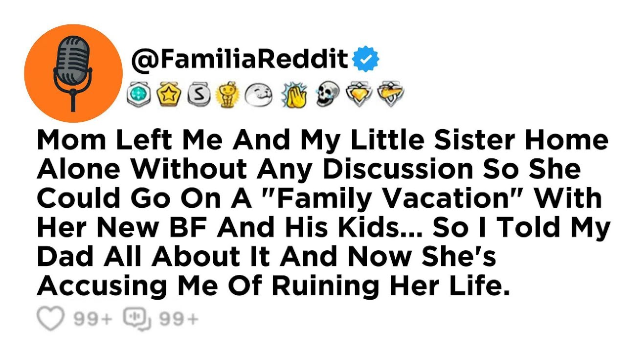 Det var en helt vanlig tisdag när allt rasade samman. Mamma hade precis rest iväg på semester med sin nya kille och hans barn, utan att ens lämna en lapp. Jag är sjutton, min syster är elva. När...