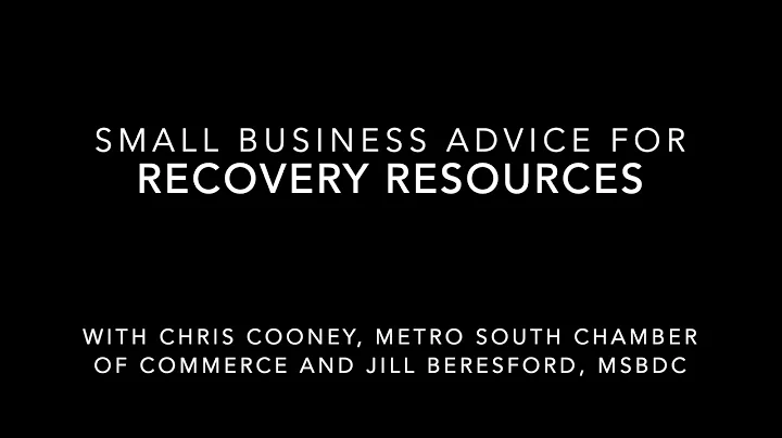 Small Business Advice for Recovery Resources