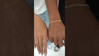 Couple Permanent Bracelets and Permanent Hand Chain #permanentjewelry #jewelry #foreverbracelets