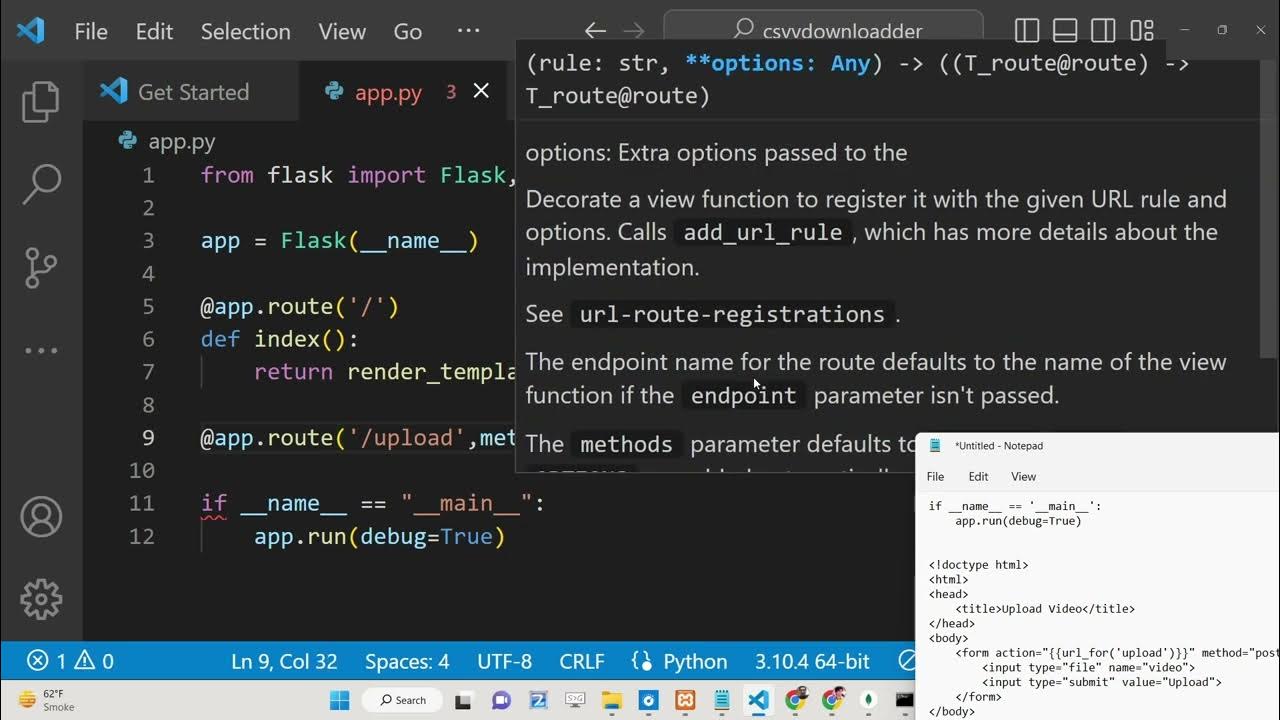 Python 3 Flask Project to Upload Video With Validation & Live Preview ...