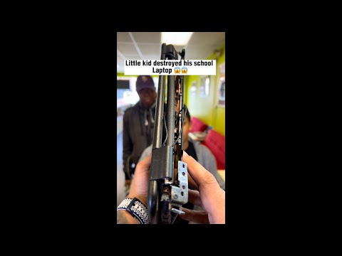Little kid destroyed School Laptop 💻 😱 Watch till the end !!