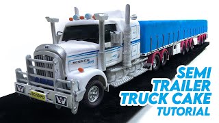 3D Semi Trailer Truck Cake Tutorial (preview)