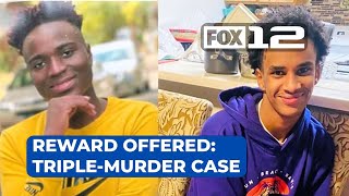 Reward offered to find N Portland triple murder suspects