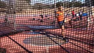 Throwing The 2.5Kg Denfi Tool In Training