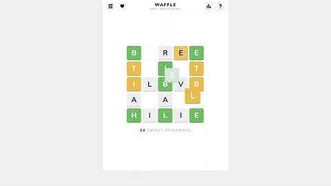 AI Solve Daily Waffle Game #1408：11/28/2025 (ASMR)