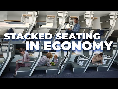Stacked Seating Could Permit Lie Flat Beds In Economy