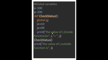 Global variables in Python||How to use global in side function in Python|| #globalvariables #python3