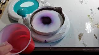 Alcohol ink spin