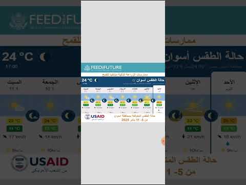 توقعات الأرصاد الجوية لمحافظة أسوان 4 10 يناير 2025
