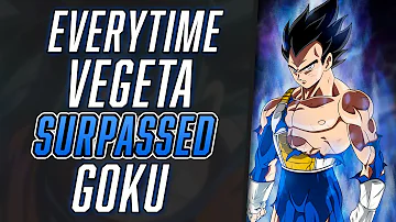 How did Vegeta surpass Goku?