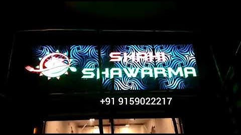 Animation Sign Board - Restaurant Signage - Hotel Lighting - Signage in India - +91 9159022217