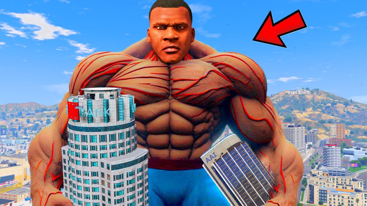 ФРАНКЛИН ҚАЛАДАҒЫ ГИГАНТ КҮШТІ АЛДЫ (GTA V)