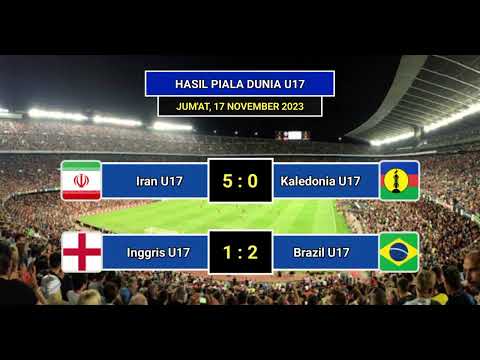 Hasil Piala Dunia U 17 || Inggris vs Brazil ~ Polandia vs Argentina || Saka Sports