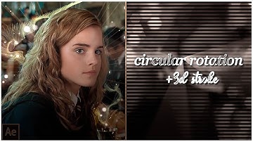 circular mask rotation + 3d stroke tutorial | after effects