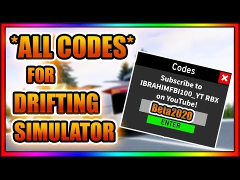 All Codes Patch Drifting Simulator Beta All New