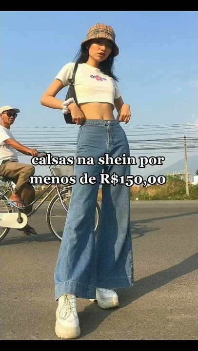 calças da shein por menos de R$ 150,00 reais