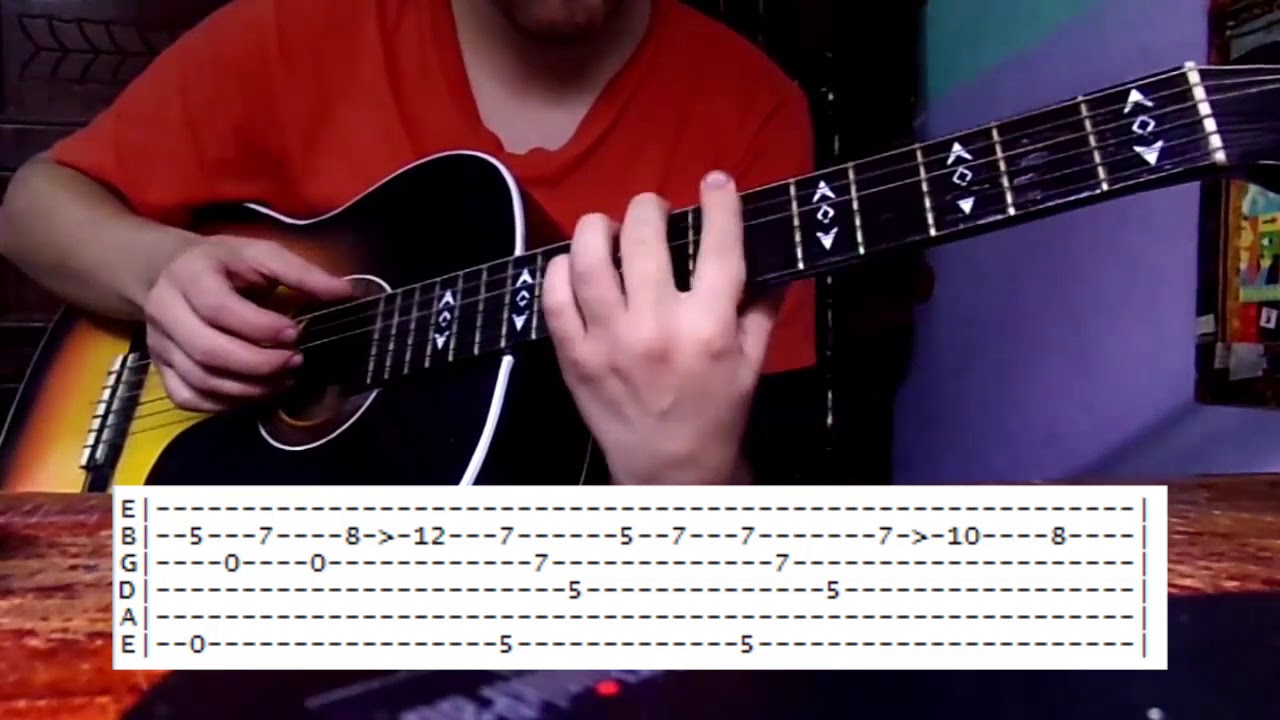 TUTORIAL Despair Naruto Guitar TABS YouTube