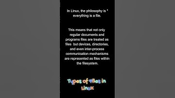 Types of file in Linux #shorts #linux