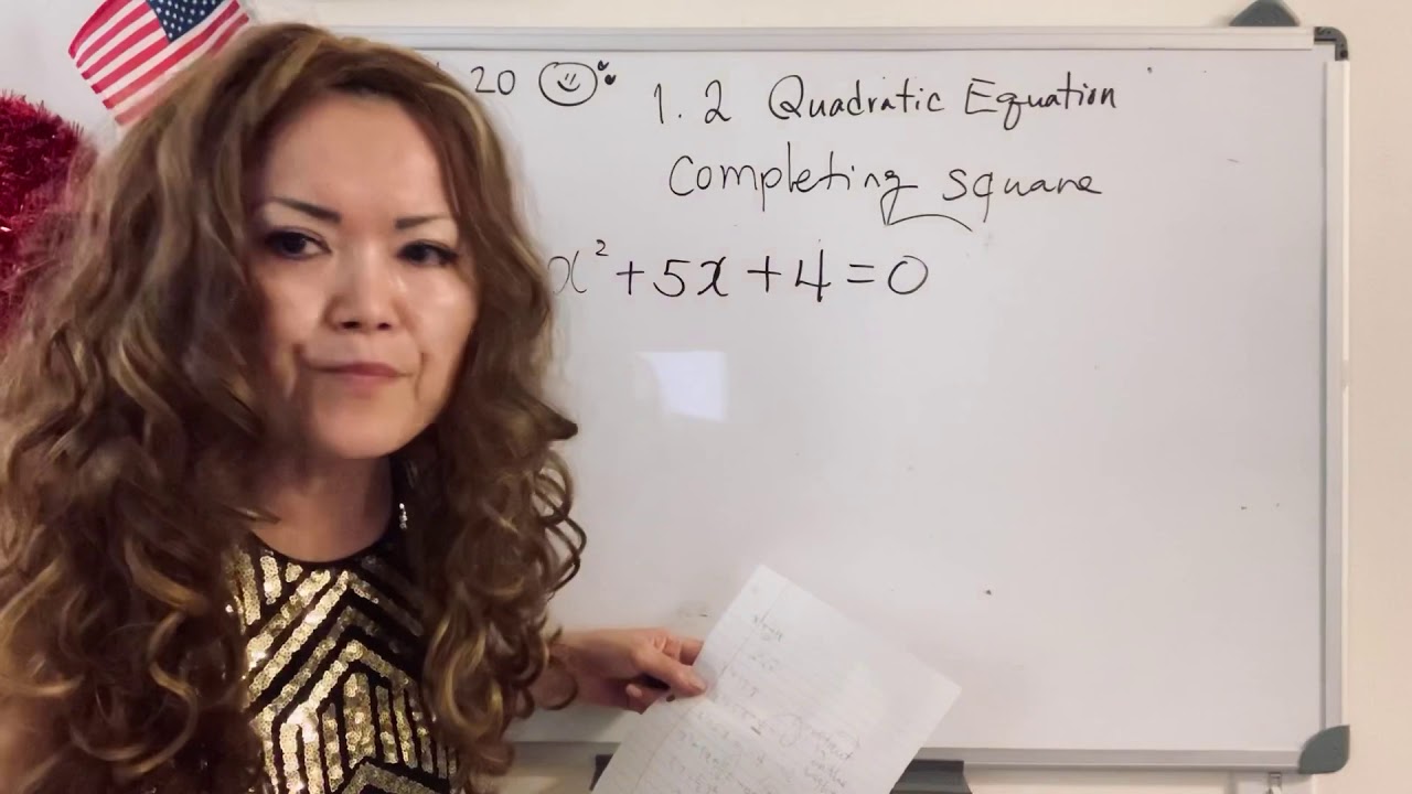 (College Algebra 1.2) Solving a Quadratic Equation by Completing the