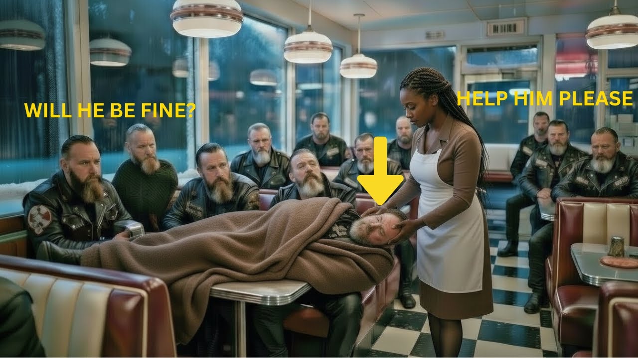 Homeless Black Lady Shelters 10 Hell's Angels in Her Strict Boss's Diner