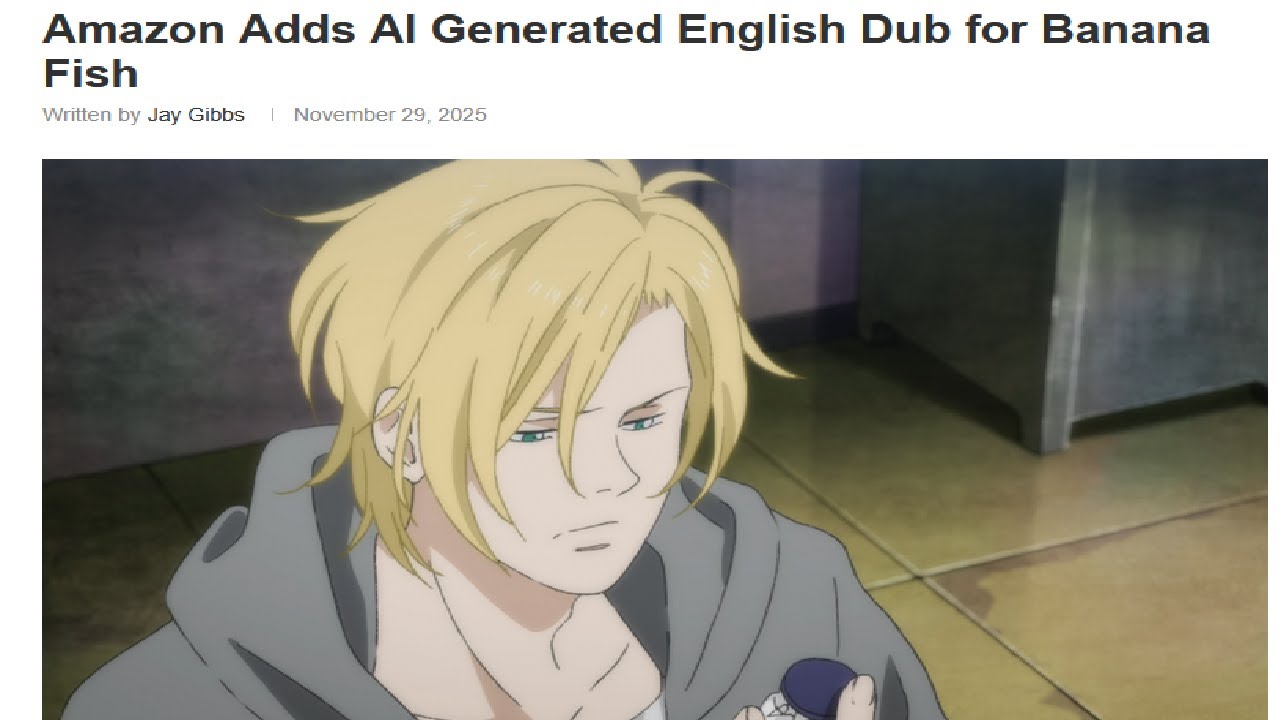 Amazons horrible AI anime dub