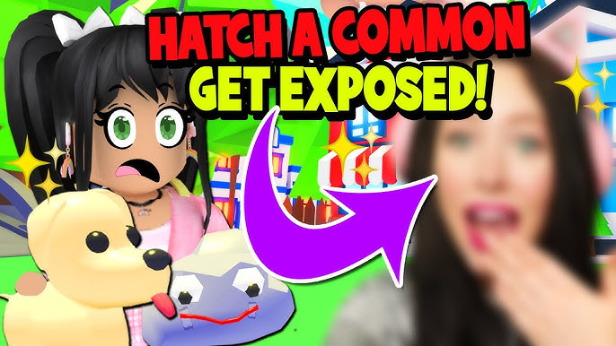 If I Hatch A Common I Expose My Secrets Adopt Me Roblox Youtube - krystin plays roblox face reveal